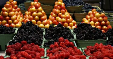 produits locaux dans un marché