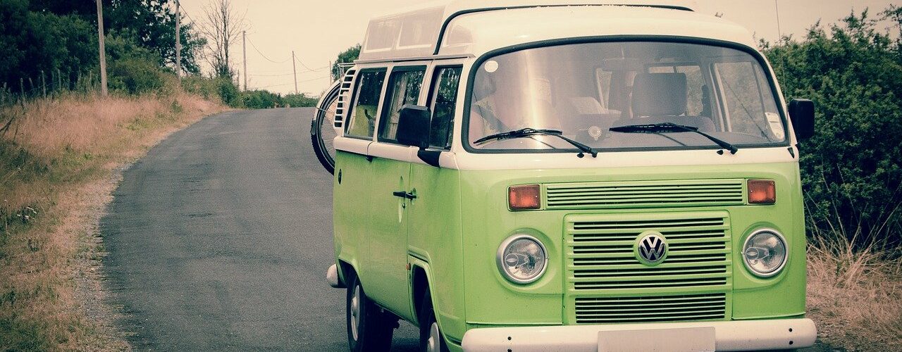 Van en road trip